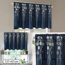 Floral Lace Curtains for Kitchen and Bedroom 54 x 24 Inch 1