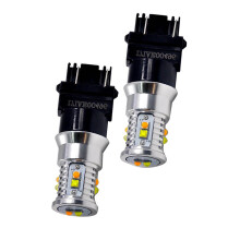 2x Ljusa och tvåfärgade LED-blinkers med omkopplingsfunktion 3157 för Chevrolet Silverado