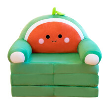Kleinkindstuhl, Sherpa-Bär-Kleinkindsofa zum Ausklappen, Lesesessel für Kinder, Klappsofa für Kinder von 1-3 Jahren (Wassermelone, ohne
