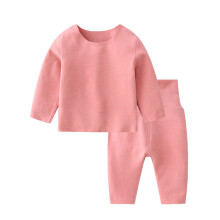 Baby termotrøjsæt, småbørn ensfarvet, varm, langærmet, toppe og bukser, hjemmetøjssæt, todelt, 3-6 måneder