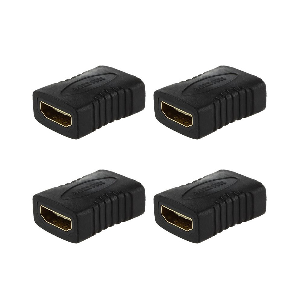 4X F/F Female Gender Changer Adapter Coupler For Hdtv Gold 4713361999840