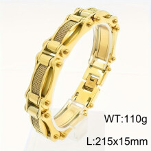 Stoere herenarmband in motorstijl met in elkaar grijpende metalen plaatjes en mesh-structuur – Duurzame metallic afwerking, geschikt voor zowel