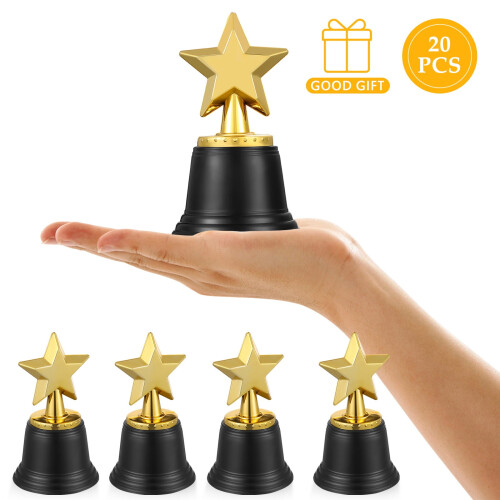 Star Trophy Awards Plastic 20 Pieces