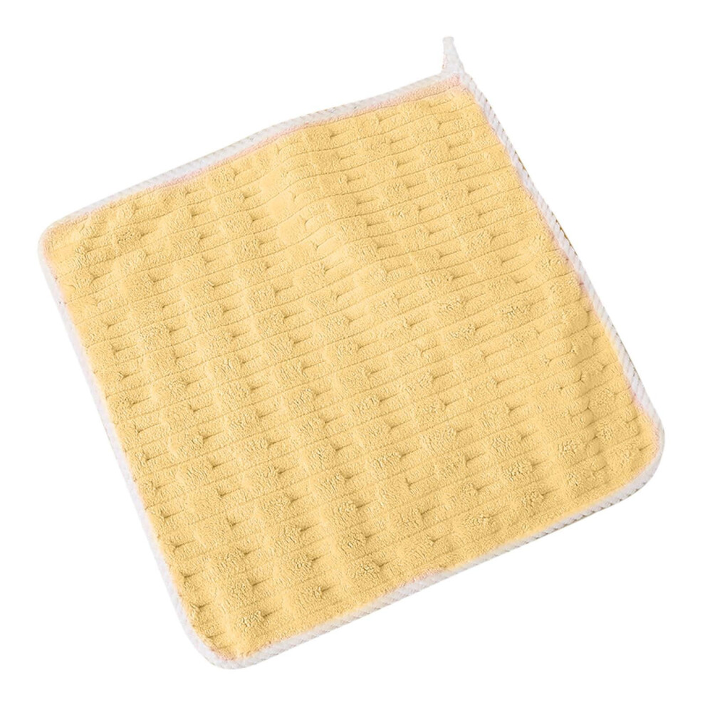 Youngster Face Towel Set – Absorbent Fleece Hand Towels For Kids, Newborns & Kindergarten (Yellow) Yellow