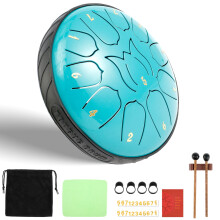 Steel Tongue Drum 11-Note 6 Inch Rustproof for Meditation