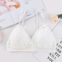 Kvinders blomster blonde bralette dyb V-pad bh bøjlefri crop beauty back wrap top