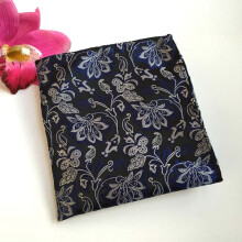Lenços de bolso masculinos com estampas de flores paisley, bolinhas e listras para casamento.