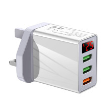 5V3A Digitales USB-Wandladegerät mit Smart-Display, Schnellladefunktion für Android, kompakt und tragbar, kompatibel mit Android-Geräten