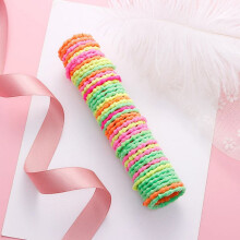 50 gomas para el pelo de 3 cm para mujeres y niñas – Gomas de colores, diademas para hacer ejercicio, compatibles con todo tipo de cabello.