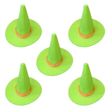 Mini čarodějnické klobouky a mini košťata - DIY potřeby - Malé čarodějnické klobouky pro tvoření