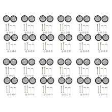 48X Bagages Accessoires Roues Avion Valise Poulie Rouleaux Muet Roue Résistant à L'Usure Pièces Réparation 55X12mm