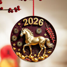 Chinese New Year Horse Magnet Acrylic 1 Piece