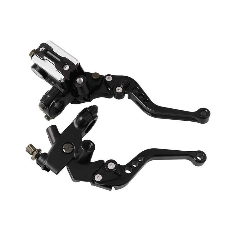 Universal 7/8'' Motorcycle Cnc Brake Clutch Master Cylinder Reservoir Lever Set 9365509103142