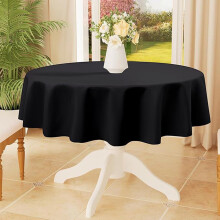 Waterproof Round Tablecloth – Polyester, Washable, Stain & Heat Resistant, for Dining, Living Room, Parties, Home & Kitchen