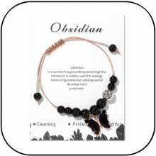 Butterfly Bracelets for Women Amethyst Beaded Bracelets Adjustable Butterfly Charm Bracelets Jewelry Gifts for Women