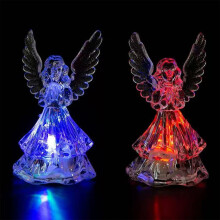 1pc Lampa Aingil Aicrileach, Solas Oíche a Athraíonn Dath le haghaidh Baile/Beár/Bialann, Maisiú Nollag & Saoire