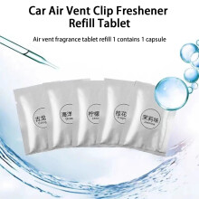 Recharge de désodorisant pour grille d'aération de voiture Soumake, 10 pièces