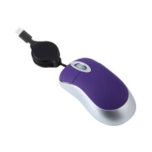 WINDLAND Ledningsmus USB C Udtrækkeligt Kabel Lille Mus1000 DPI Optisk Basismus Rejsemus USB C Mus Ledningsbaseret