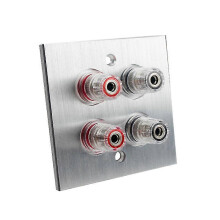 (3) KINCJON High Quality Banana Binding Post Wall Plate Surround Sound