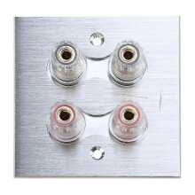 (2) KINCJON High Quality Banana Binding Post Wall Plate Surround Sound