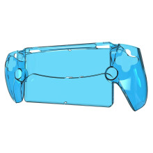 Transparent Protective Case Shockproof PC Washable for PS5 Portal (Blue)