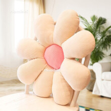 Cuscino da pavimento a forma di margherita color pastello, decorazione floreale multicolore per la stanza