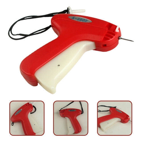 SEWACC Kledinglabelapplicator, metaal, rood, 1 stuk