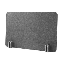 Acoustic Desk Divider Felt Privacy Panel Dark Gray 40x50 cm