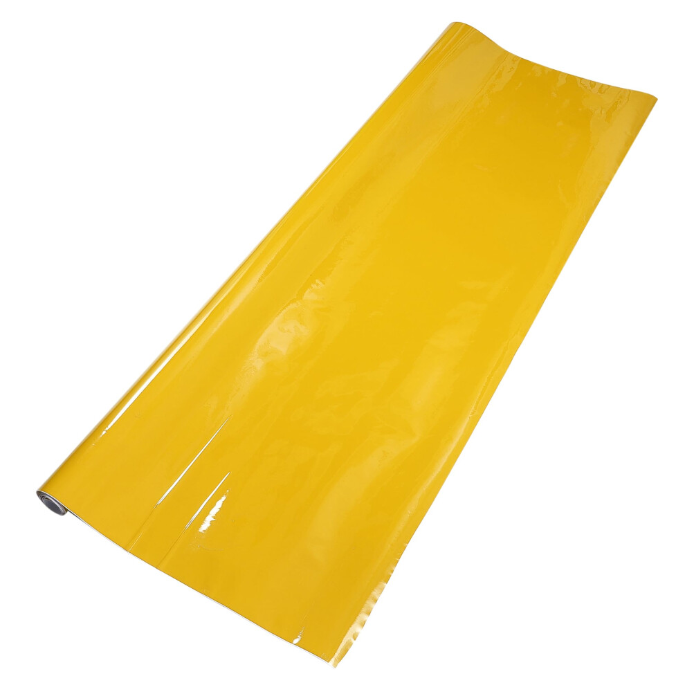 Scratchresistant Car Wrap Film 7.22Ft X 59.84In Pvc Vinyl Wrap For Cars Trucks Suvs Yellow 9092120176049