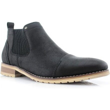 Sterling MFA606325 Herr Chelsea Slip-on Ankelboots, i svart, herrstorlek 10.5
