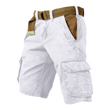 Herre Cargo Shorts Lige Ben Afslappet Arbejdsbukser Daglig Brug Komfortable Letvægts Utilitybukser Forår Sommer Efterår Hyggebukser