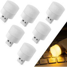 6er-Pack USB-Nachtlichter, Mini-LED-Leuchten, tragbare LED-Lampen für stimmungsvolles Licht, dekorative Lampen für Auto, Schlafzimmer,