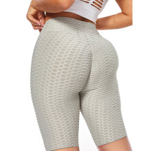 DODOING Yoga shorts met buikcontrole en zakken voor dames, hoge taille, billenliftende sportkleding – Zwart/Paars/Rosé/Legergroen/Marineblauw