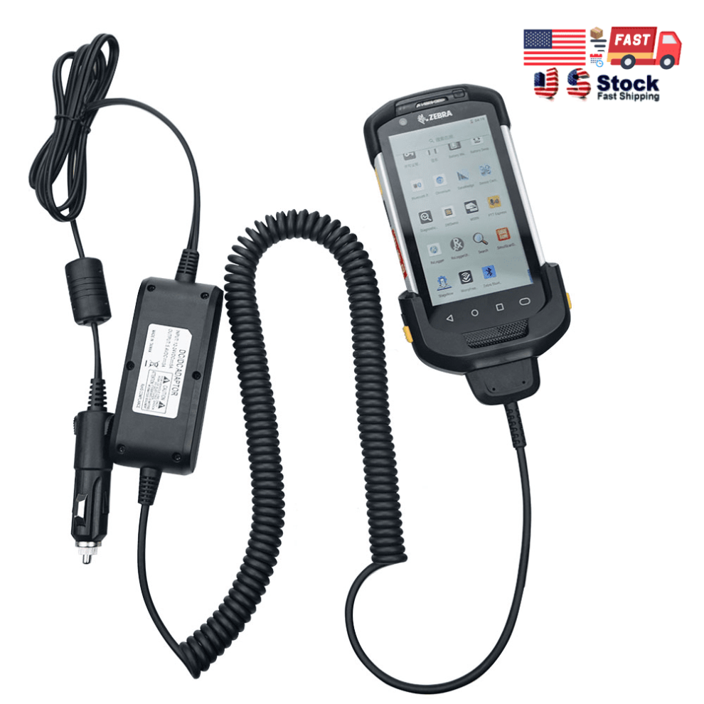 Zebra Tc70/Tc70x/Tc72/Tc75/Tc75x/Tc77 Auto Charging Cable Cup For Vehicle Cigarette Lighter Adapter (Chg-Tc7x-Cla1-02), Compatible With Tc7x 9028731727479