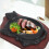 Conjunto De Placa De Grelha Em Formato De Boi Para Bife E Peixe 5