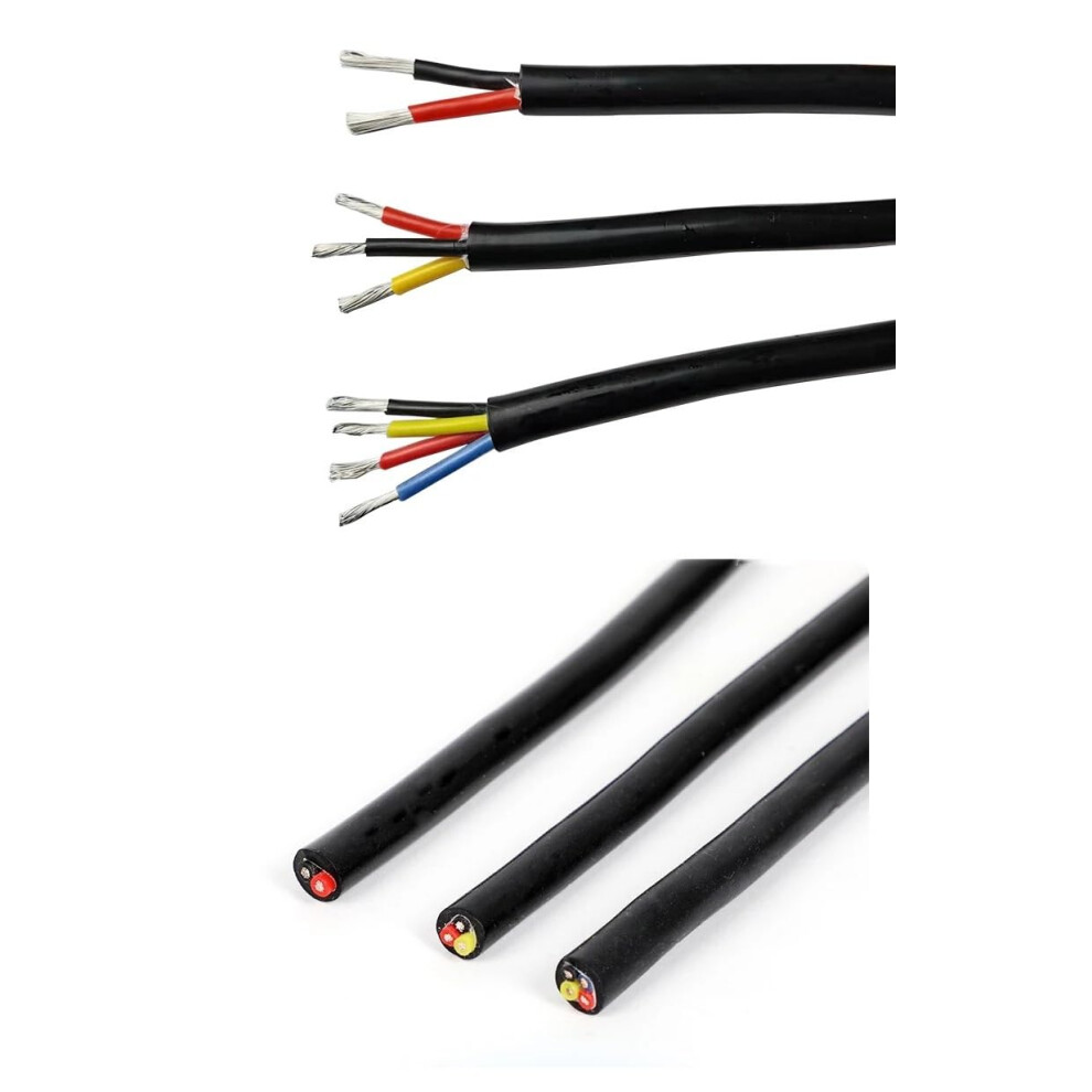 Silicone Wire 24Awg 3 Core 5M Ultra Flexible Corrosionresistant Tinned Copper Signal Cable 9771547616030