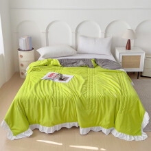 Lightweight Summer Quilt – Breathable Lace Bedspread, Cooling Polyester Comforter for Hot Sleepers, Machine Washable Twin/Full (78.7x59")