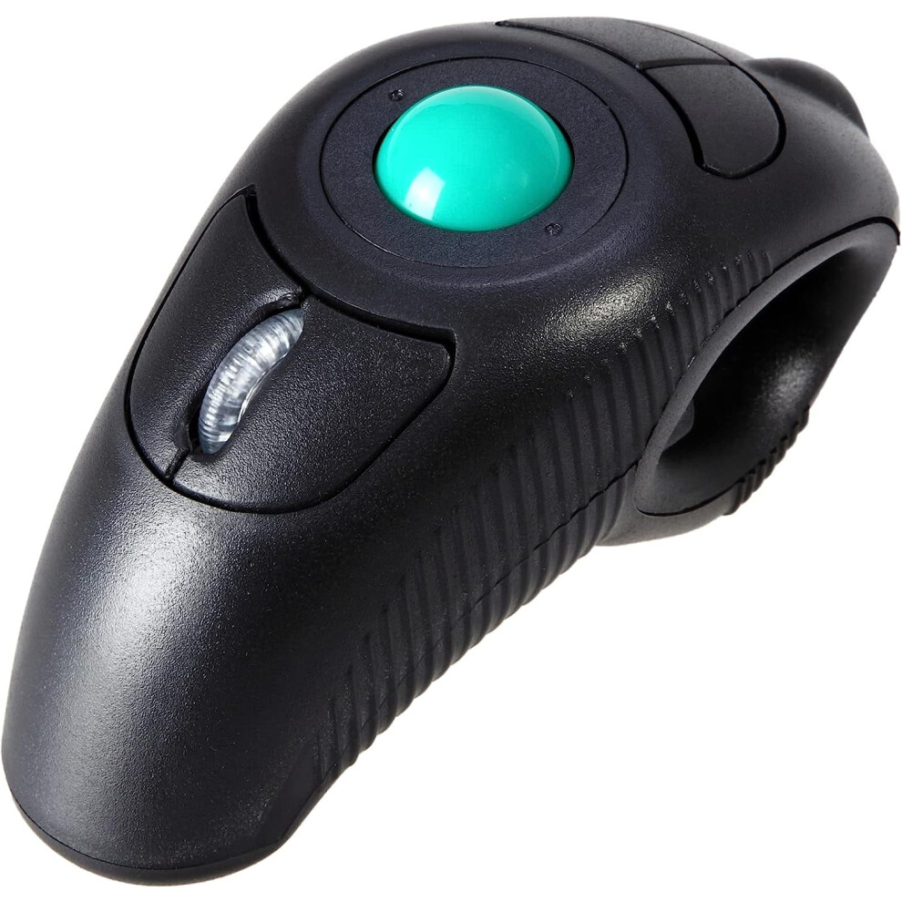Wireless Trackball Mouse, Finger Handheld Trackball Mouse With Pointer, 2.4Ghz Usb Wireless Track Ball Computer 9365509082591