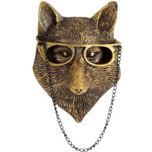 5 Pack Animal Head Wall Decor Gold Wall Sculpture Home Decor for Office Bedroom Modern Decor for Men Women