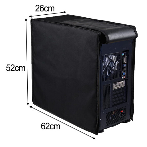 Waterproof Computer Case Dust Cover with Double Zippers