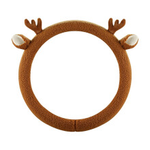 Teddy Bear Ear Steering Wheel Cover 15 inch Fleece D-Shaped
