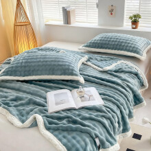 Bubble Velvet Throw Blanket 47.24"x78.74", Super Thick Fleece for Couch, Bed, Sofa & Office Nap