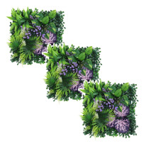 3/2/1 szt. Sztuczne panele ścienne Topiary Hedge Prywatny ekran żywopłotowy Dekoracja z ochroną UV Zielona ściana do ogrodu zewnętrznego i