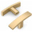 10-Pack Champagne Bronze Cabinet Knobs, 2" Solid Zinc Alloy, Single Hole, T-Bar Hardware, Compatible with ZH0003 1