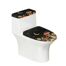 Mushroom Toilet Seat & Tank Lid Covers (Set of 2) – Aesthetic Round Cushion Covers Compatible with Most Standard Toilets, Machine Washable