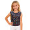 Kids Leopard Glitter Tank Top Black Size 100 1