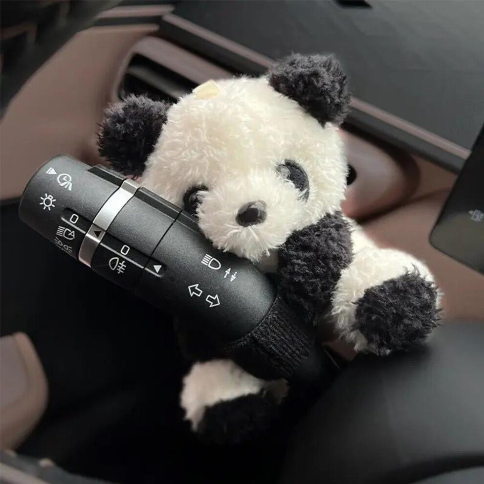 1*Car Cute Bowknot Panda Wiper Turn Signal Switch Ornament P Doll Decor L5f6 9479868481718