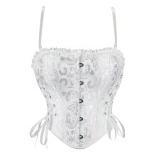 Blondekantet camisole shapewear top til og med push-up støtte