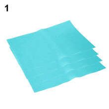 4 Pcs Anti-fouling Cushion Freezer Pad Kitchen Refrigerator Mat Blue