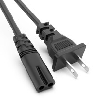 Universal 2 Prong AC Power Cord for KOHE 006 Ultrasonic Cleaner with Stable Power and Safety Protection